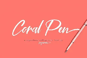 Coral Pen Script font