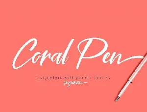 Coral Pen Script font