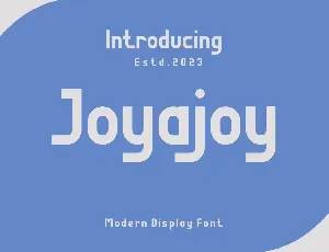 Joyajoy font