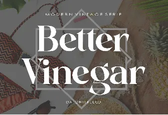 Better Vinegar font