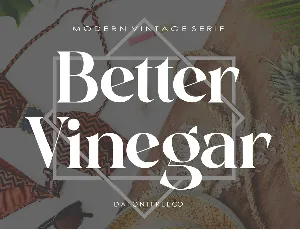 Better Vinegar font