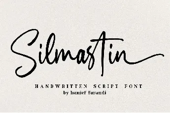 Silmastin Handwritten Script font