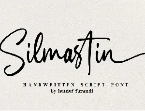 Silmastin Handwritten Script font