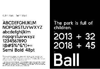 Kulim Park font