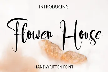 Flower House font