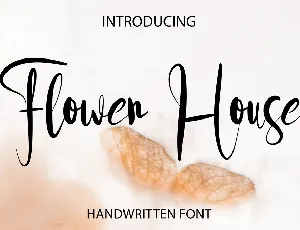 Flower House font