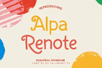 Alpa Renote DEMO font