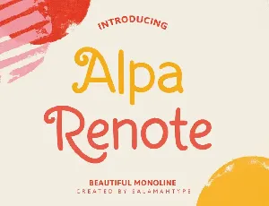 Alpa Renote DEMO font