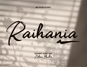 RaihaniaDemo font