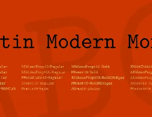 Latin Modern Mono font