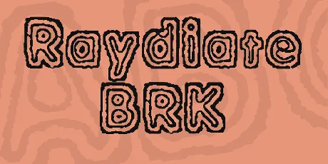 Raydiate BRK font