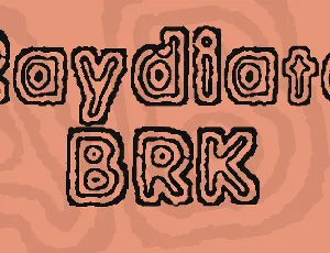 Raydiate BRK font