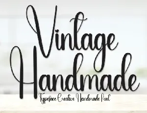 Vintage Handmade Script font