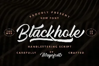 Blackhole Script font