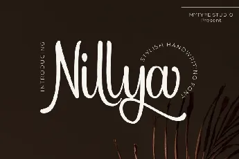 Nillya – Handwriting font