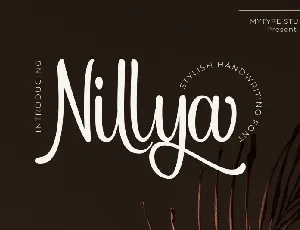 Nillya – Handwriting font