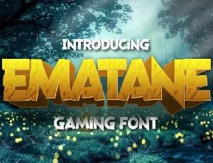 Ematane Display font