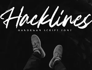 Hacklines DEMO font