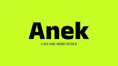 Anek font