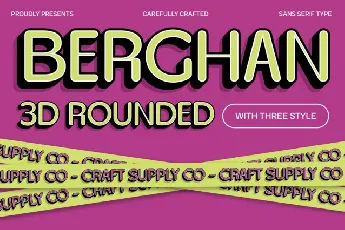 Berghan Rounded 3D font