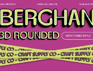 Berghan Rounded 3D font