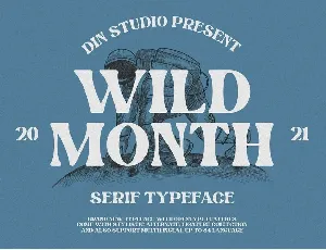 Wild Month font