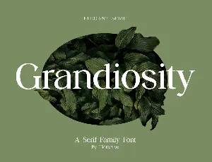 Grandiosity font