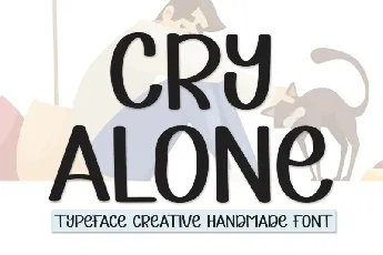 Cry Alone Display font