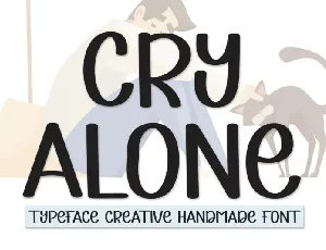 Cry Alone Display font