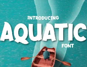 Aquatic Display font