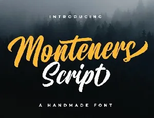 Monteners Script font