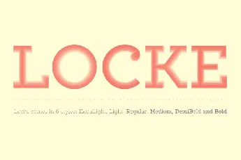 Locke Family font