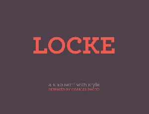 Locke Family font