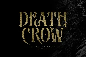 Death Crow font