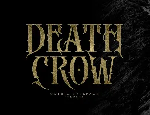 Death Crow font