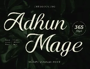 Adhun Mage Trial font