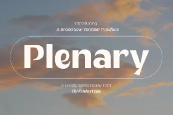 Plenary font