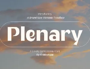 Plenary font