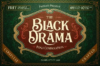 Black Drama font