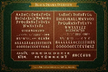 Black Drama font