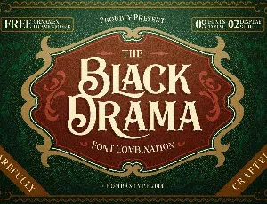 Black Drama font