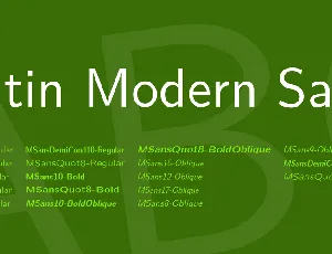 Latin Modern Sans font