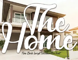 The Home Script font