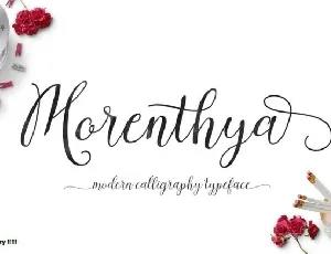 Morenthya Script font