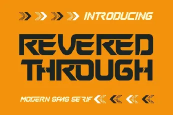 Revered Through font