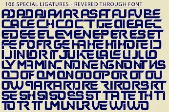 Revered Through font