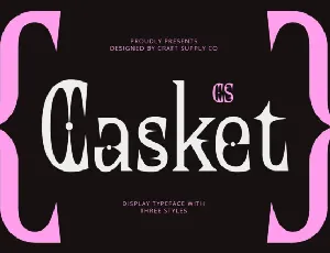 CS Casket font