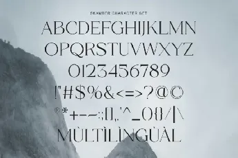 Skamber font