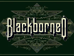 BlackBorneo font