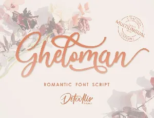 Gheloman font